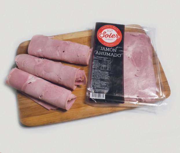 Jamón ahumado laminado