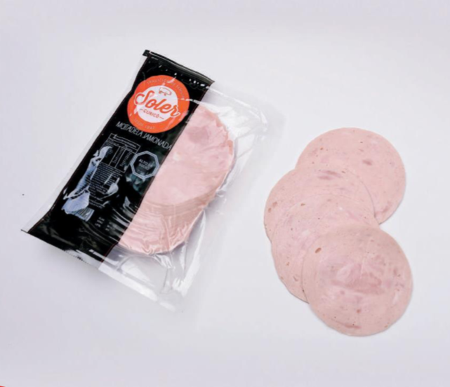 Mortadela jamonada laminada